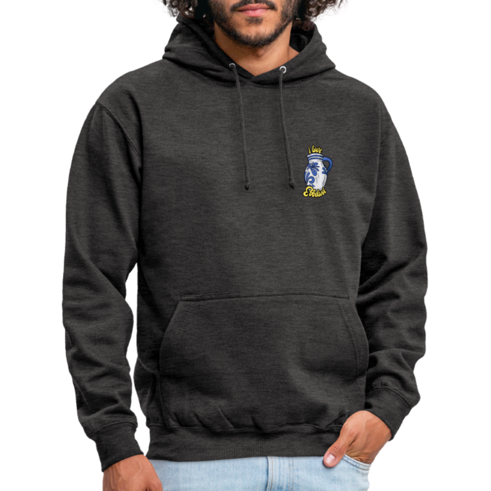 Unisex Hoodie "i love Ebblwoi" - Anthrazit