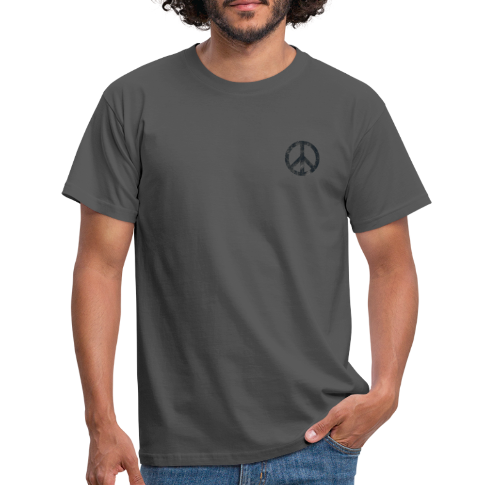 T-Shirt „Peace Grunge“ - charcoal grey