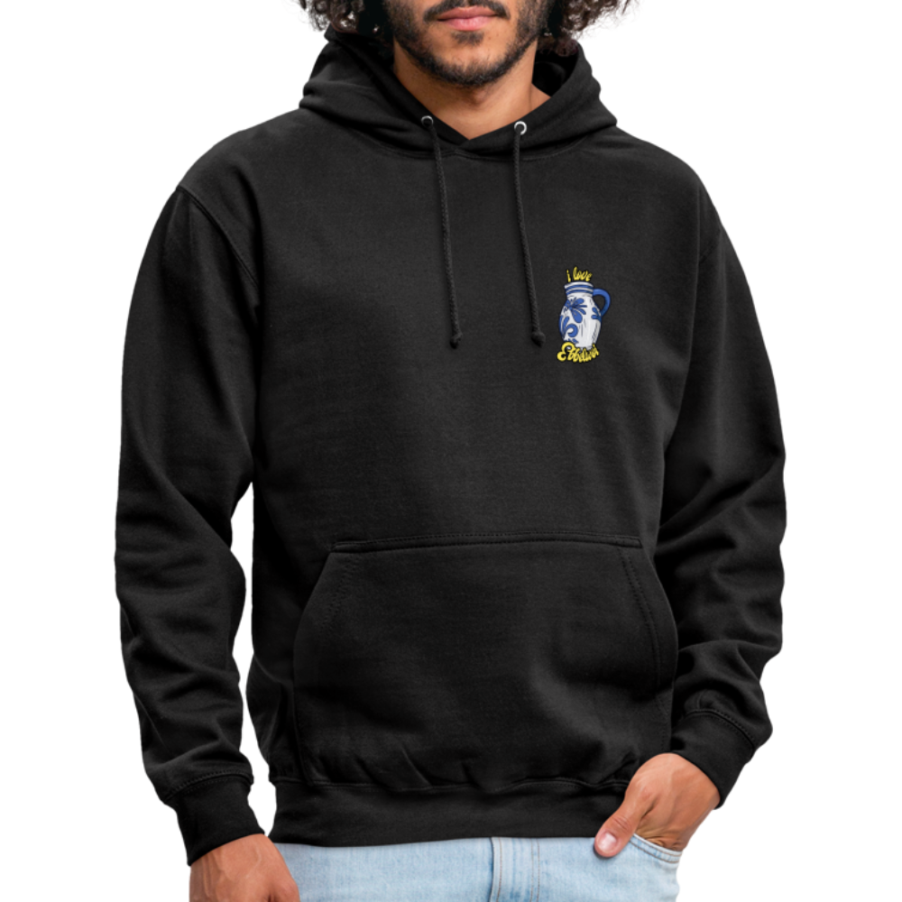 Unisex Hoodie "i love Ebblwoi" - Schwarz