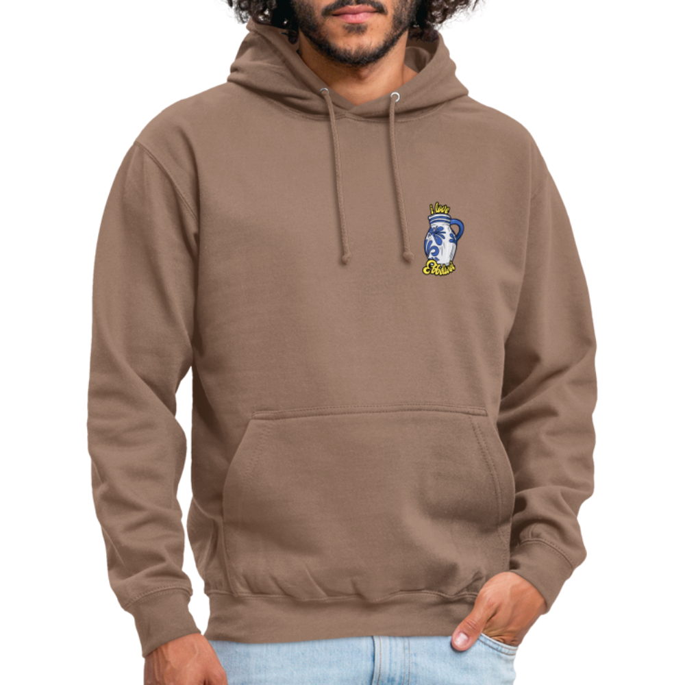Unisex Hoodie "i love Ebblwoi" - Mokka