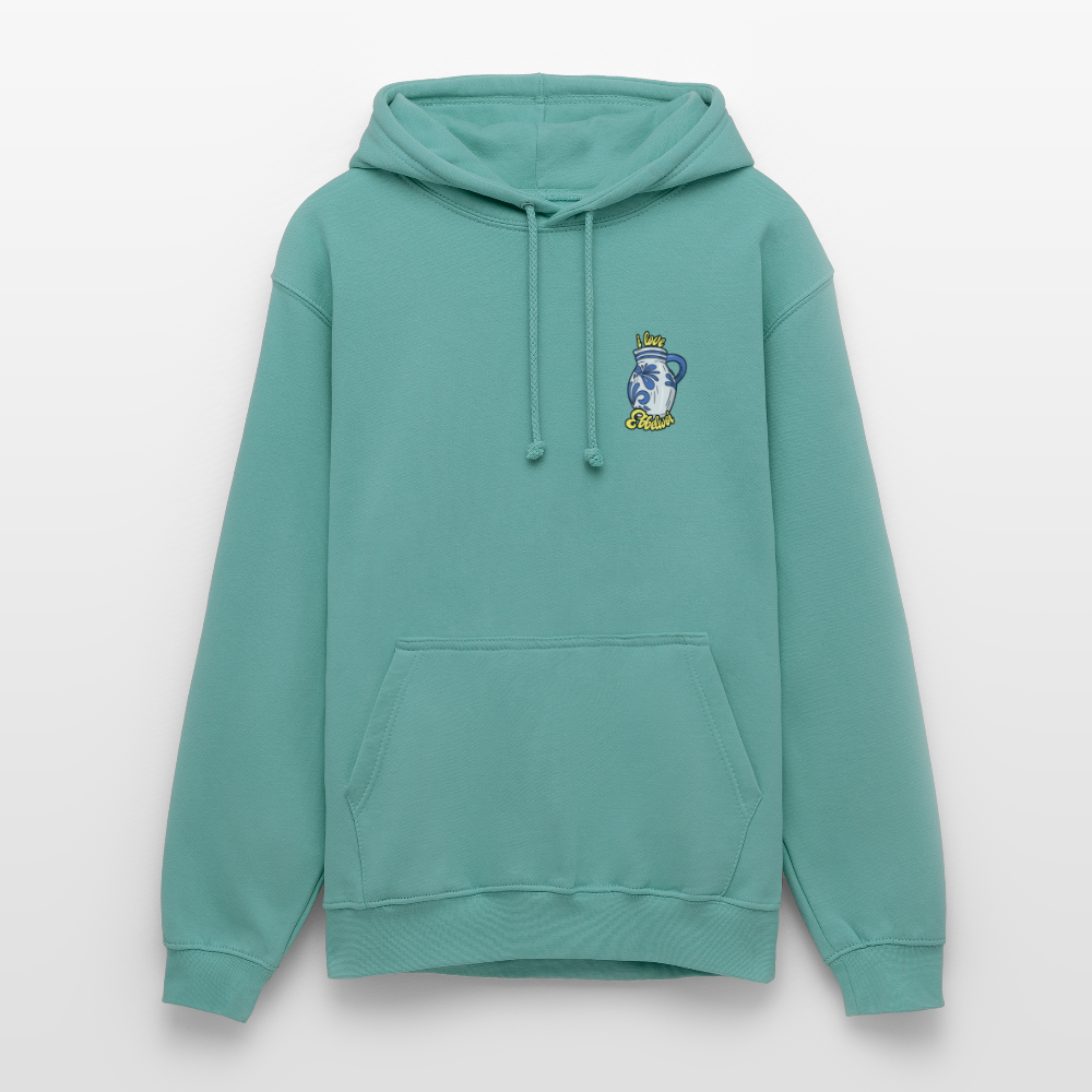 Unisex Hoodie "i love Ebblwoi" - Pastelltürkis