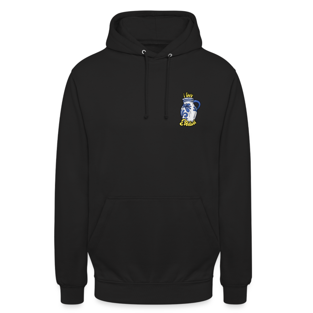 Unisex Hoodie "i love Ebblwoi" - Schwarz