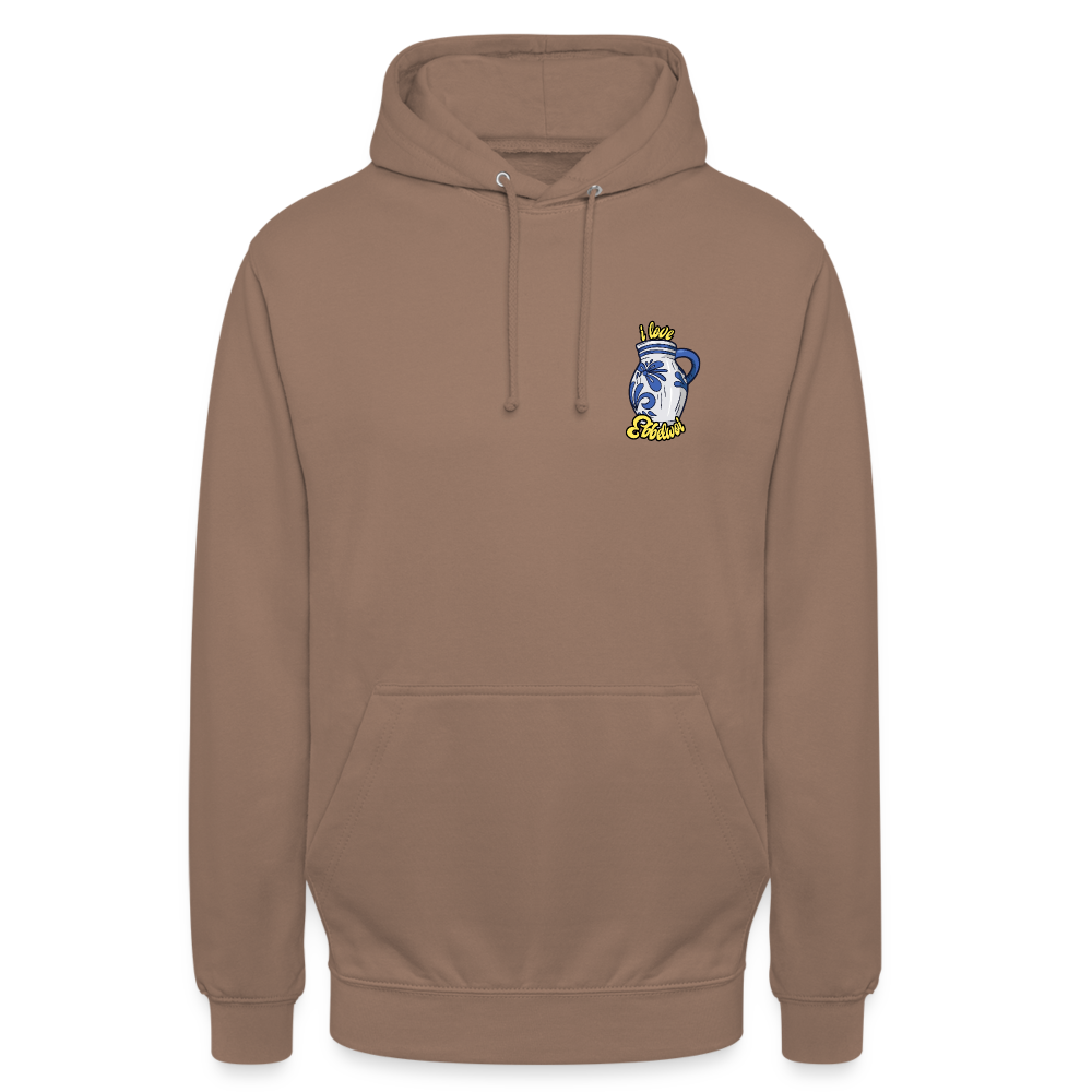 Unisex Hoodie "i love Ebblwoi" - Mokka