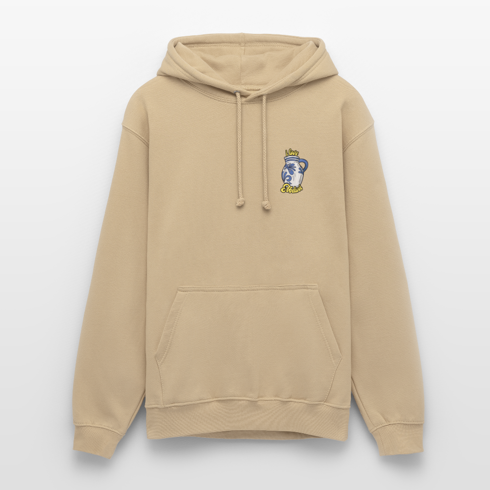 Unisex Hoodie "i love Ebblwoi" - Beige