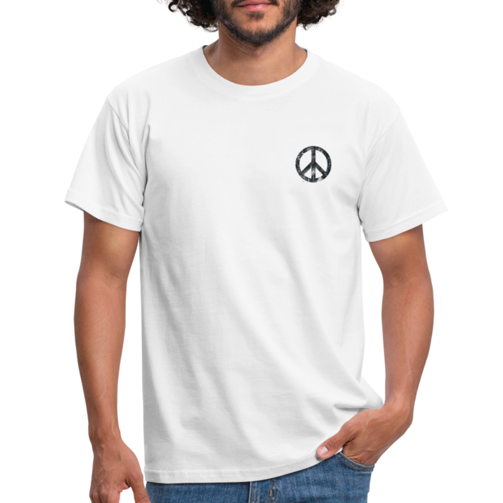 T-Shirt „Peace Grunge“ - white