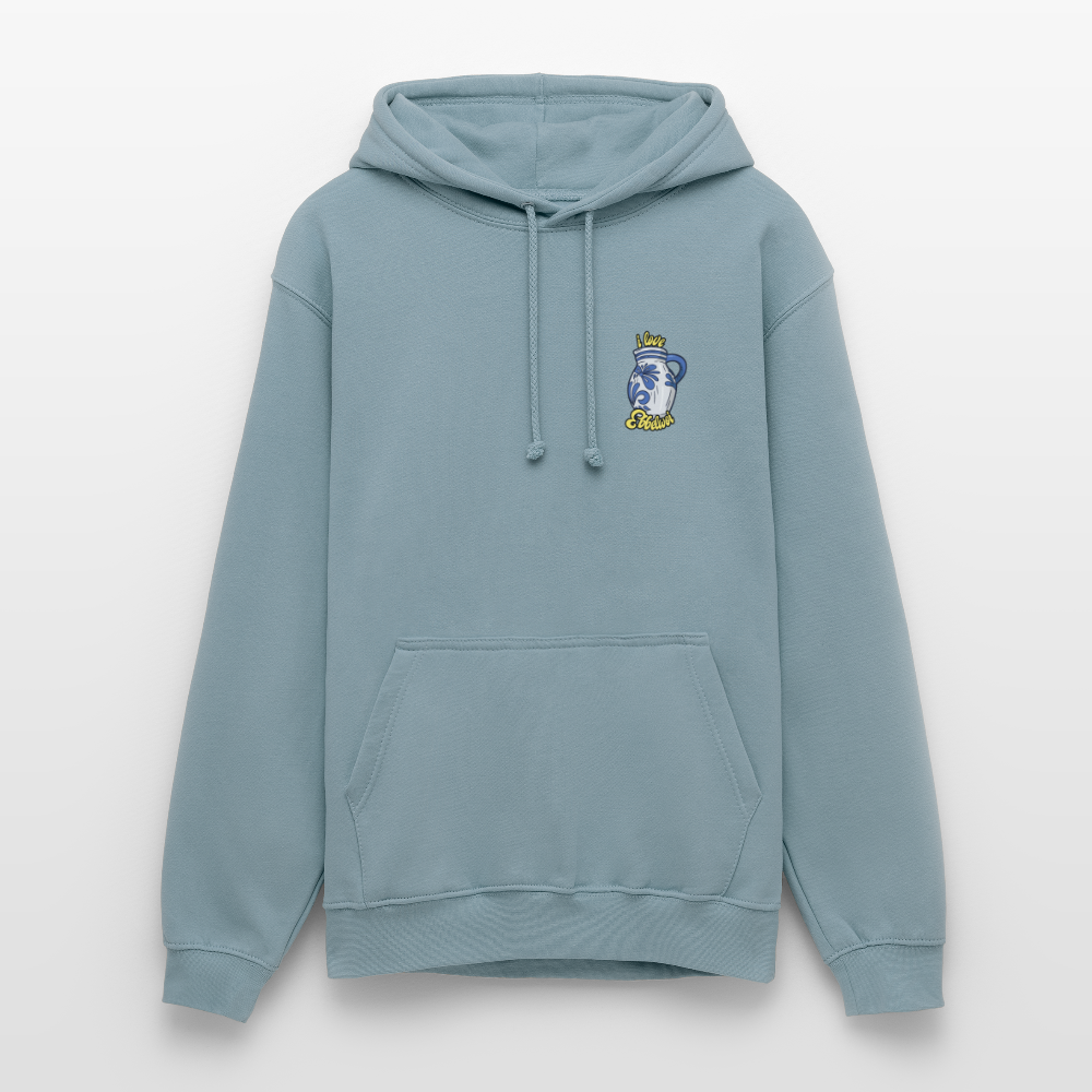 Unisex Hoodie "i love Ebblwoi" - Nebelblau