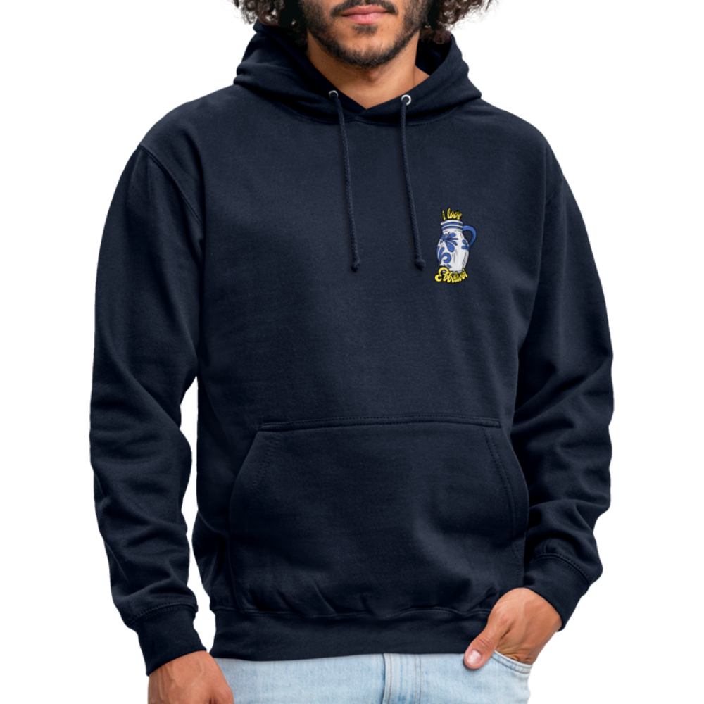 Unisex Hoodie "i love Ebblwoi" - Navy