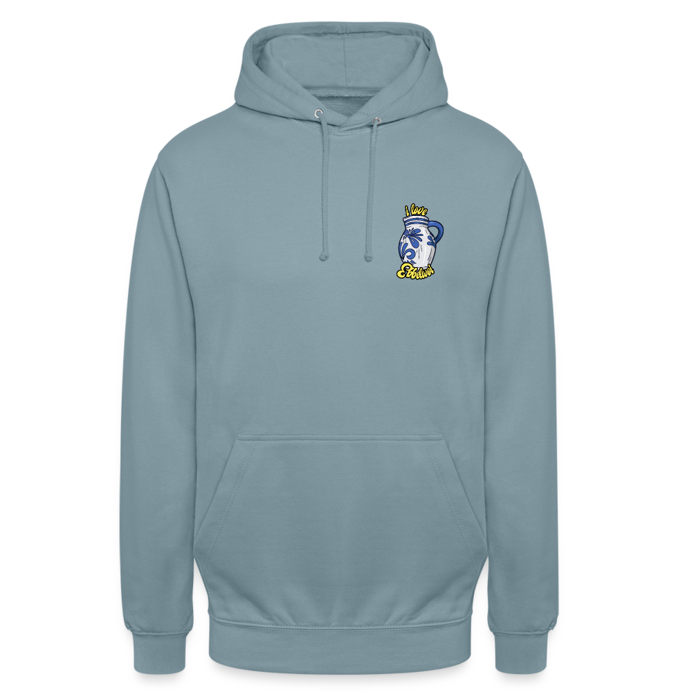 Unisex Hoodie "i love Ebblwoi" - Nebelblau
