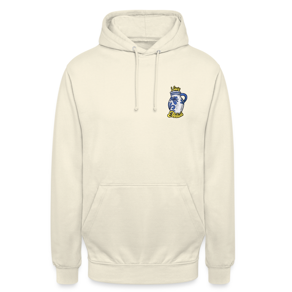 Unisex Hoodie "i love Ebblwoi" - Vanille-Milchshake