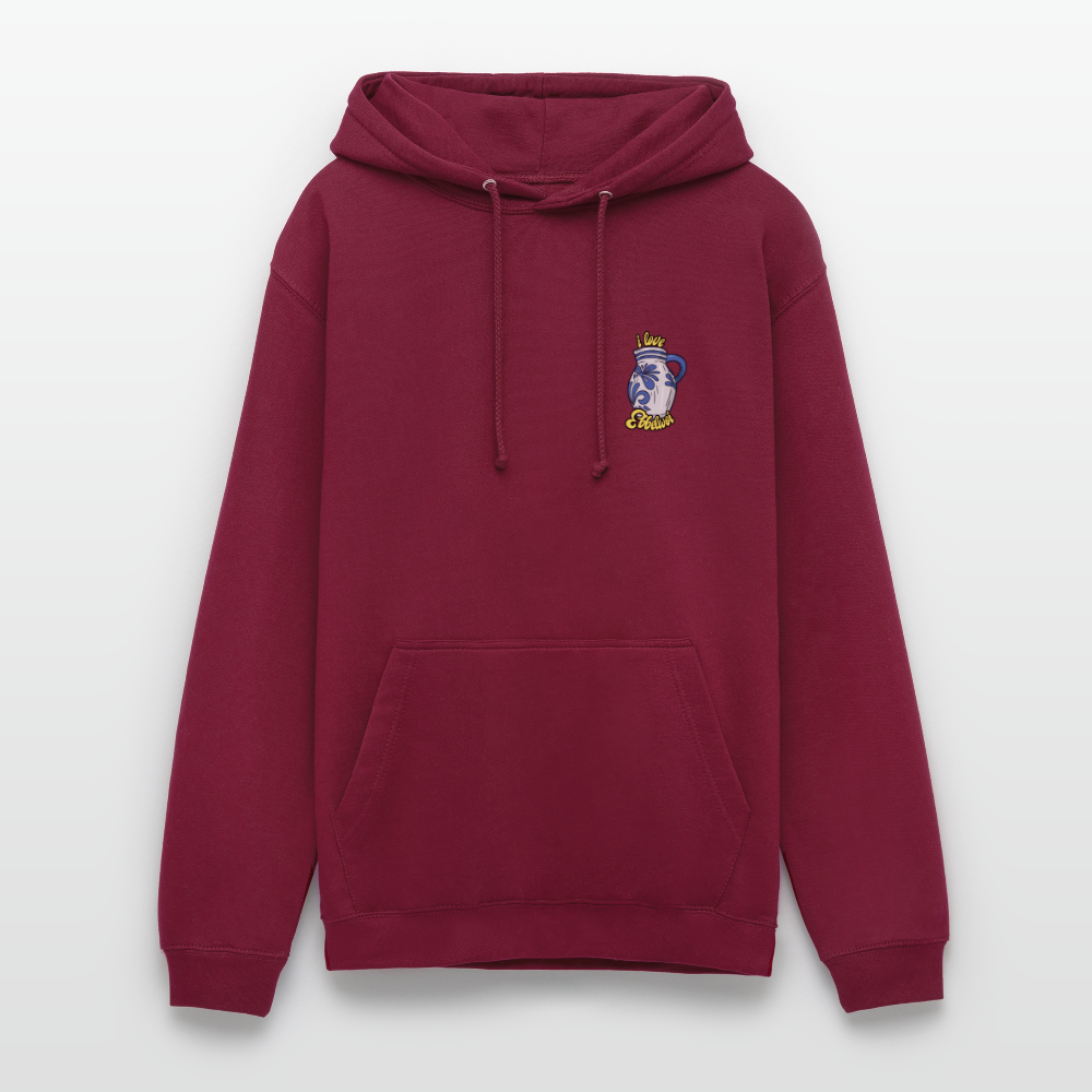 Unisex Hoodie "i love Ebblwoi" - Bordeaux