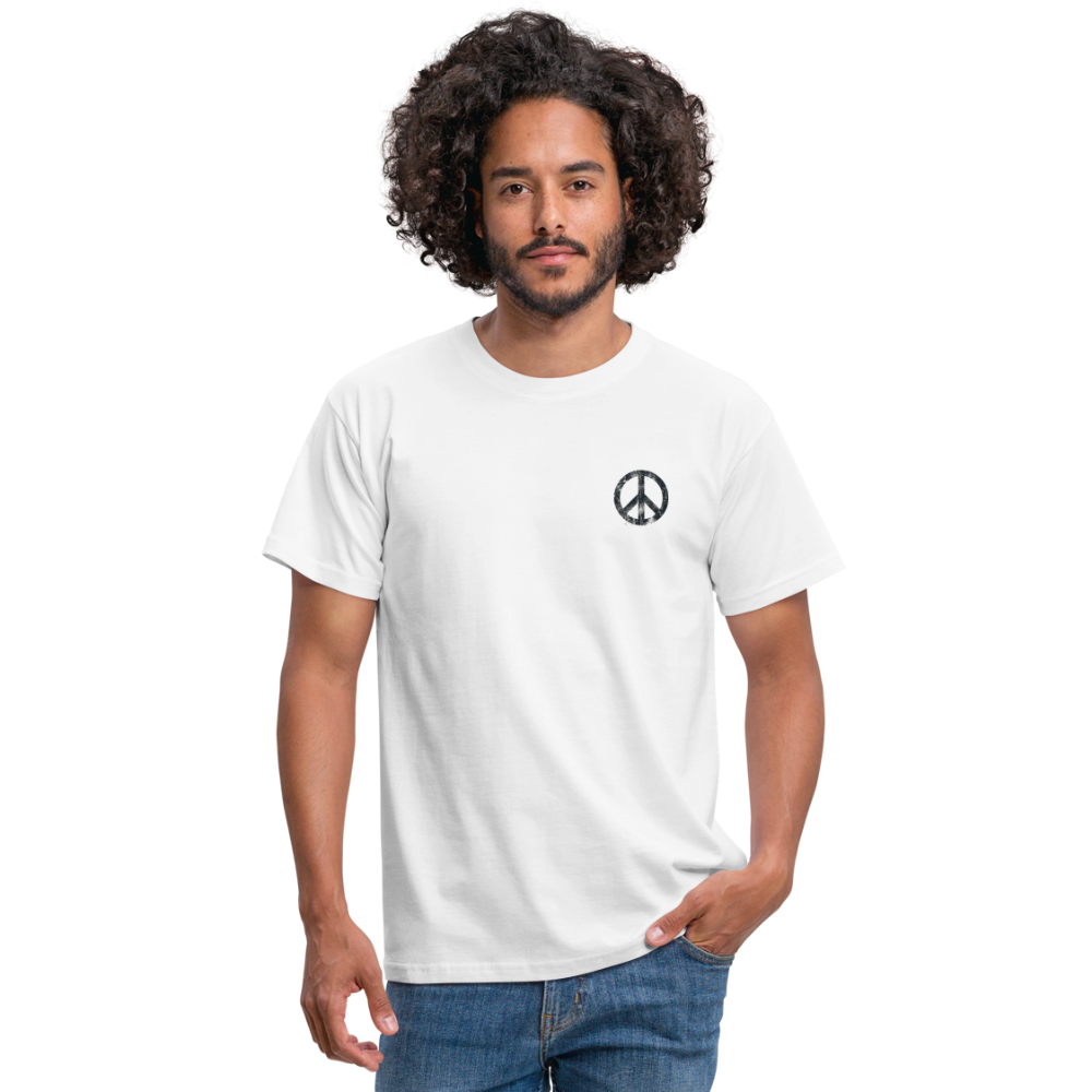 T-Shirt „Peace Grunge“ - white