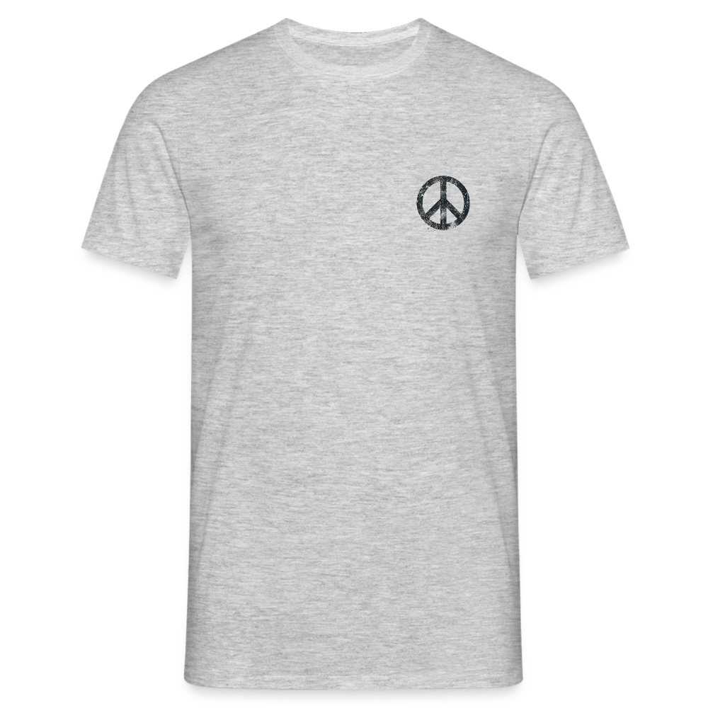T-Shirt „Peace Grunge“ - heather grey