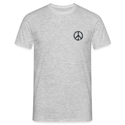 T-Shirt „Peace Grunge“ - heather grey
