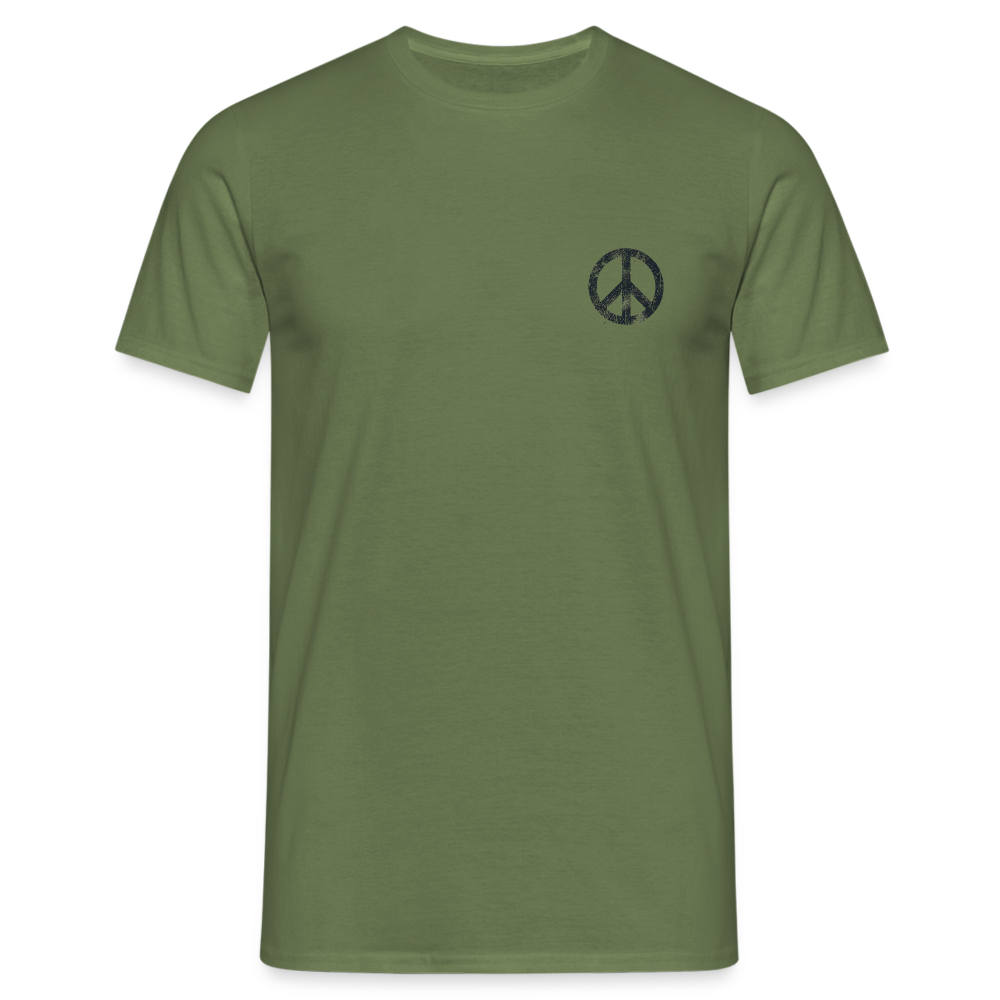 T-Shirt „Peace Grunge“ - military green