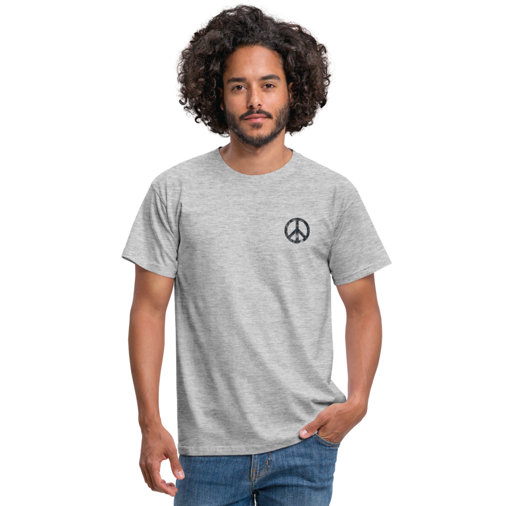 T-Shirt „Peace Grunge“ - heather grey