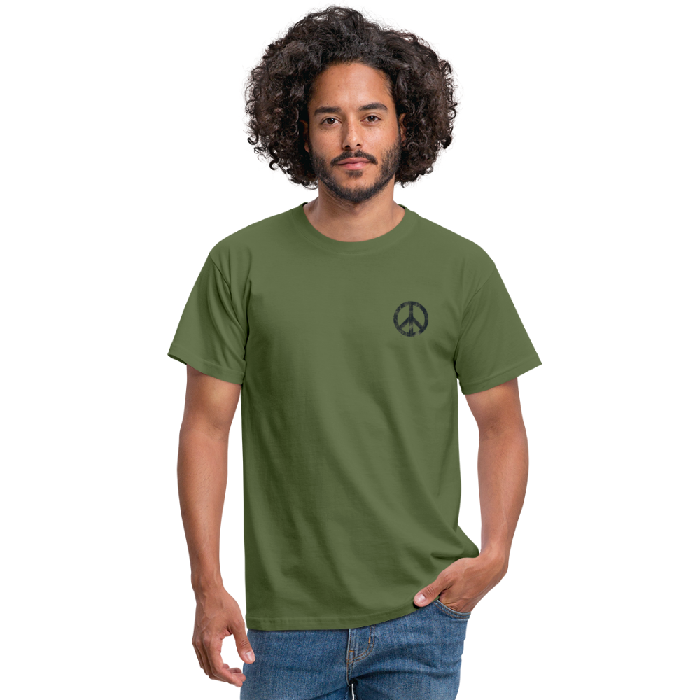 T-Shirt „Peace Grunge“ - military green