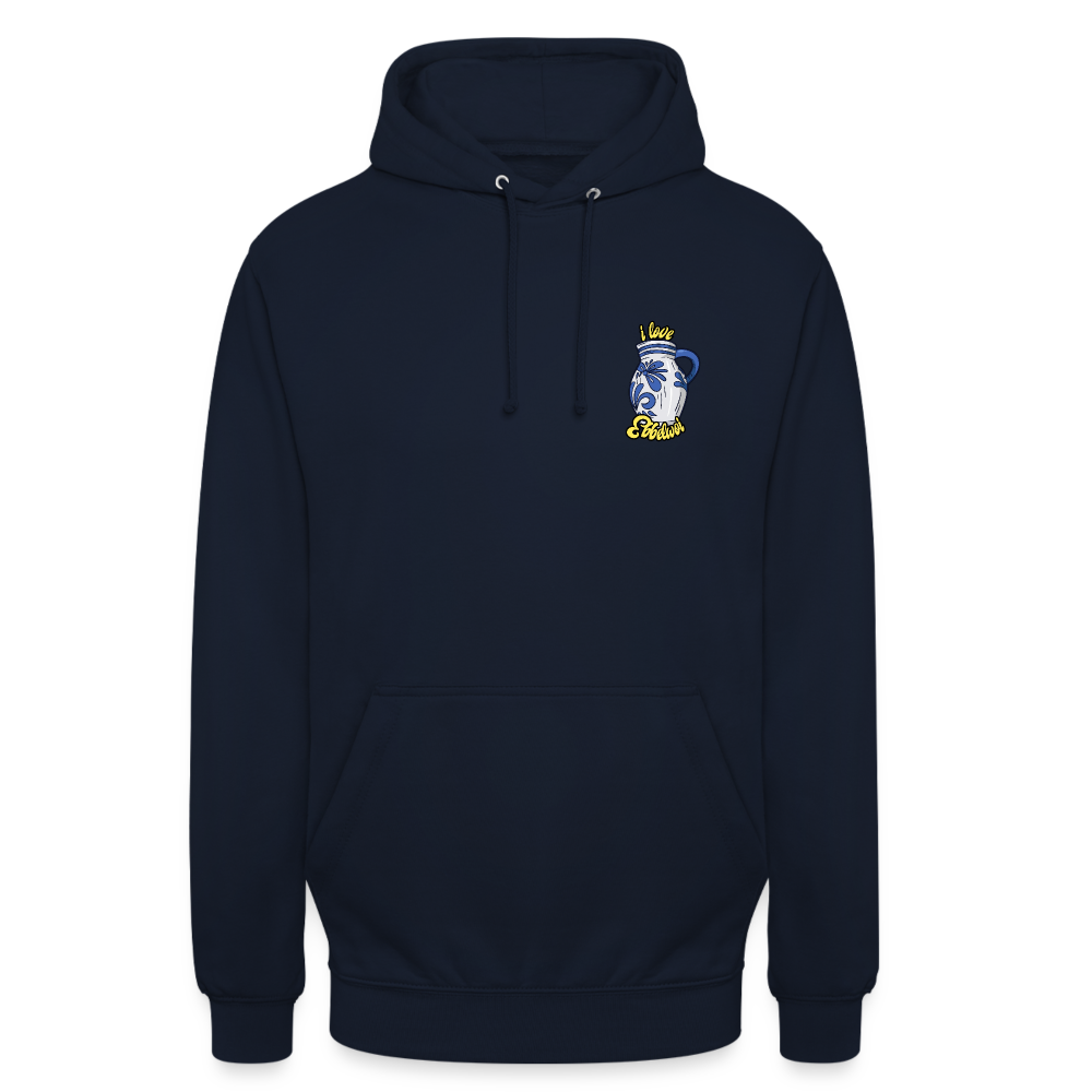 Unisex Hoodie "i love Ebblwoi" - Navy