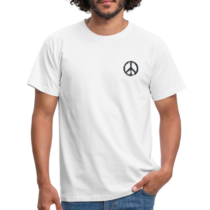 T-Shirt „Peace Grunge“ - white