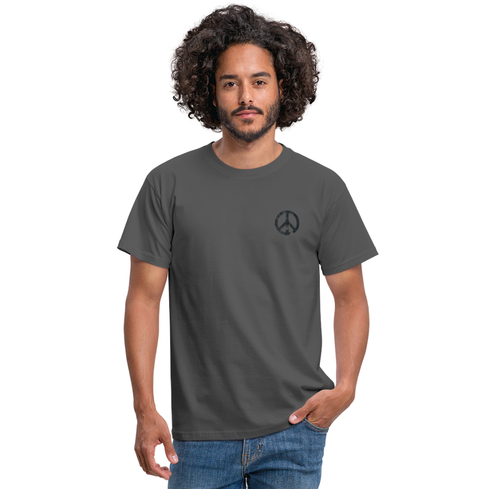 T-Shirt „Peace Grunge“ - charcoal grey