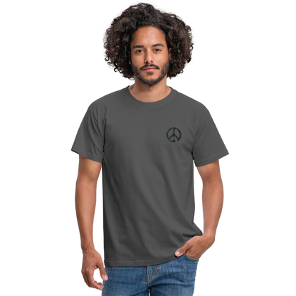 T-Shirt „Peace Grunge“ - charcoal grey