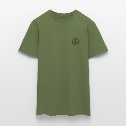 T-Shirt „Peace Grunge“ - military green