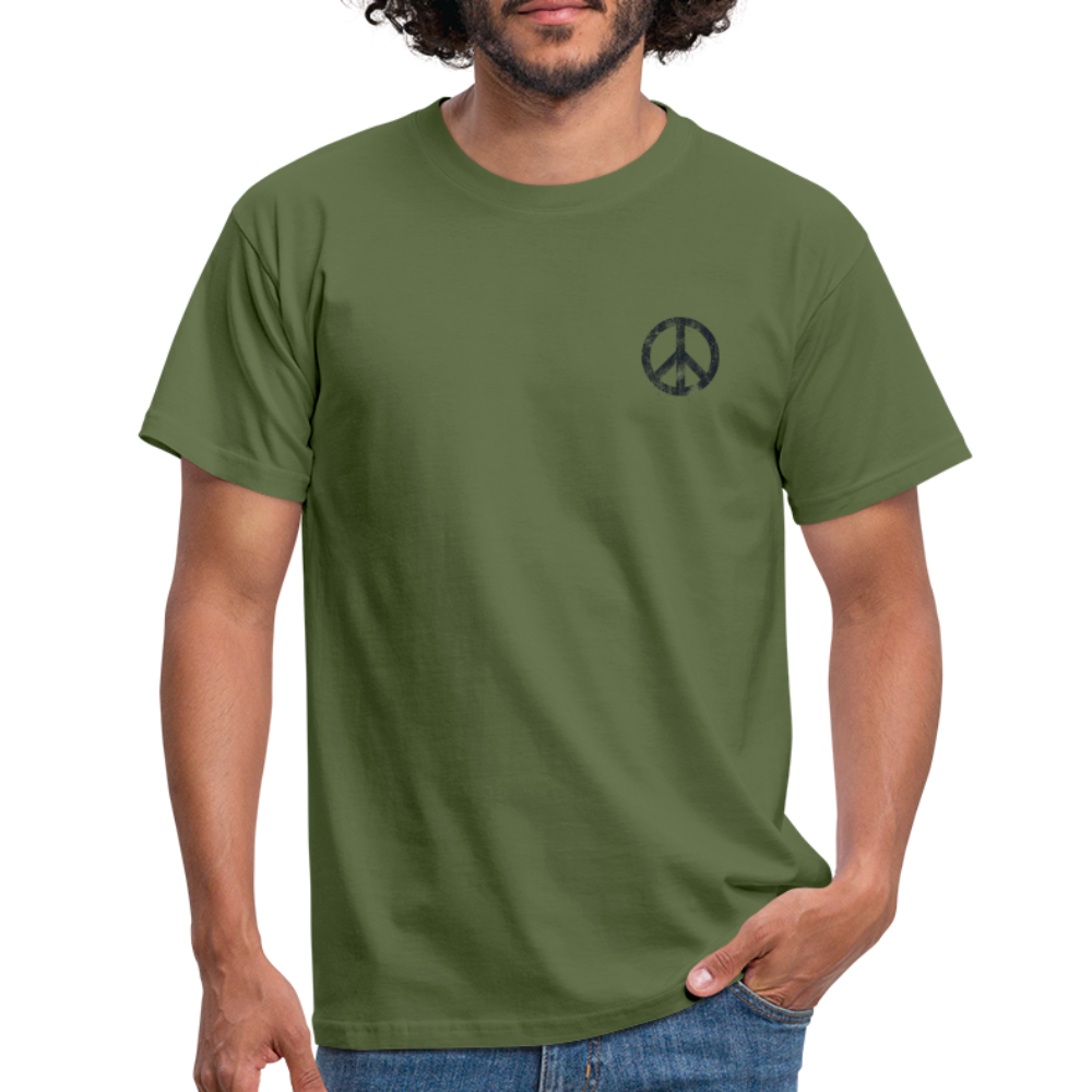 T-Shirt „Peace Grunge“ - military green