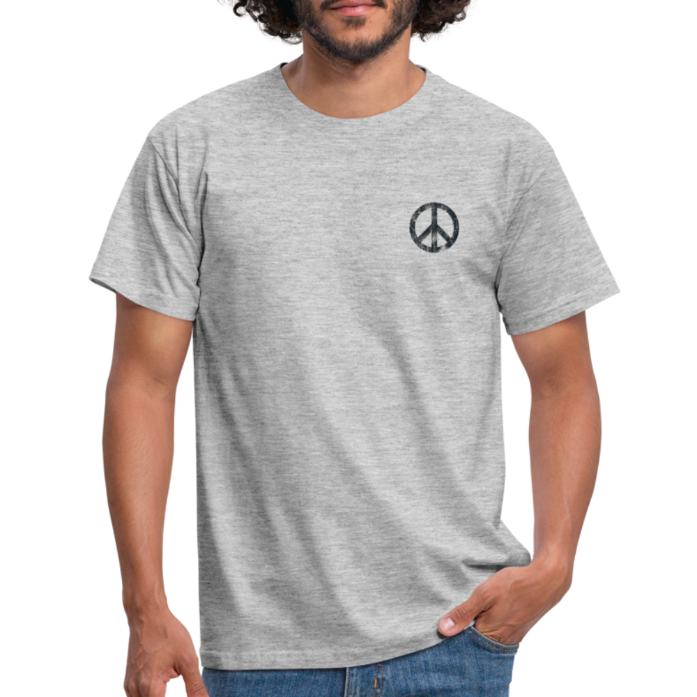 T-Shirt „Peace Grunge“ - heather grey