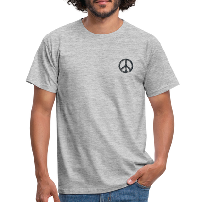 T-Shirt „Peace Grunge“ - heather grey
