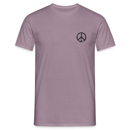 T-Shirt „Peace Grunge“ - purple-grey 