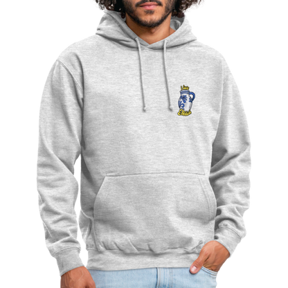 Unisex Hoodie "i love Ebblwoi" - Hellgrau meliert