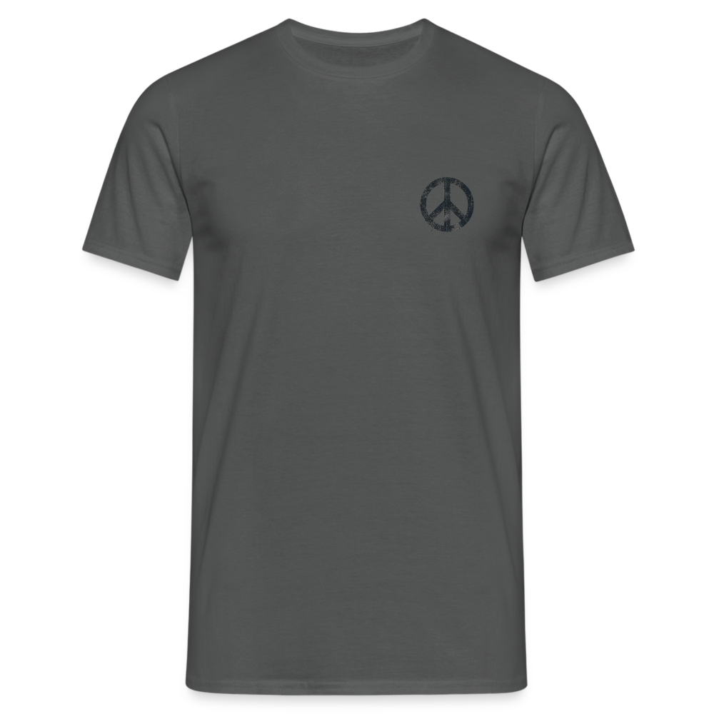 T-Shirt „Peace Grunge“ - charcoal grey