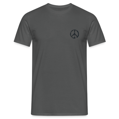 T-Shirt „Peace Grunge“ - charcoal grey